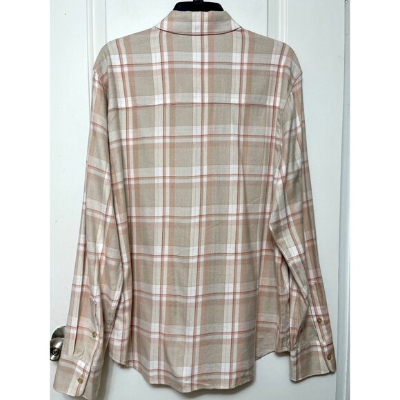 PAIGE Everett Plaid Flannel Button-Up Shirt Size L - Picture 4 of 7